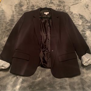 Merona: Black, Lined Blazer, Size 14